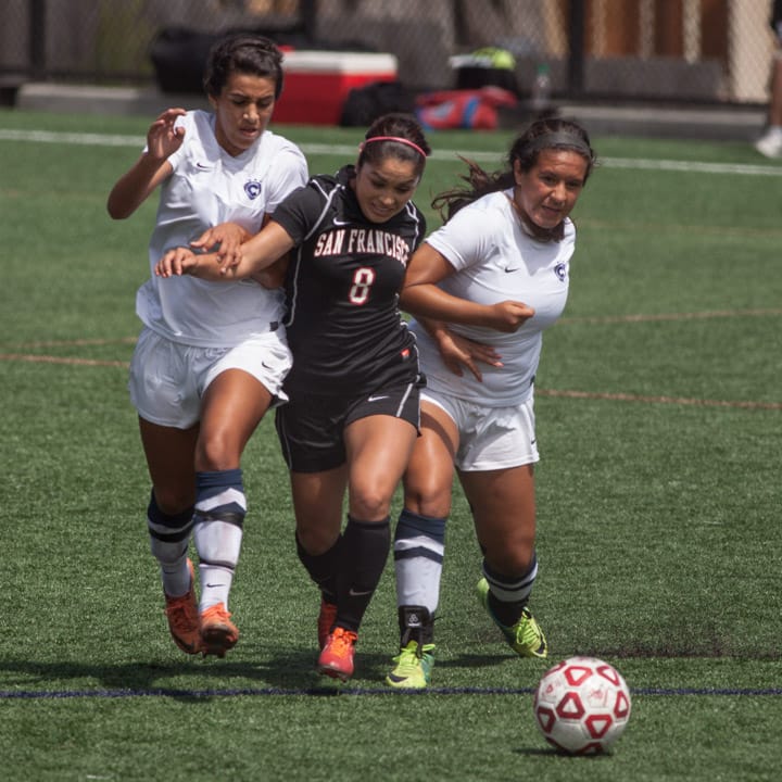 Rams women's soccer team win first home game