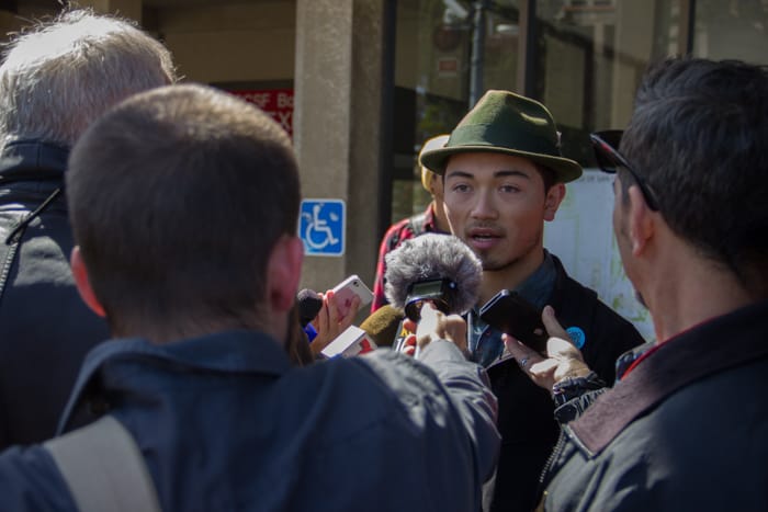 Students file legal claims after violent protest