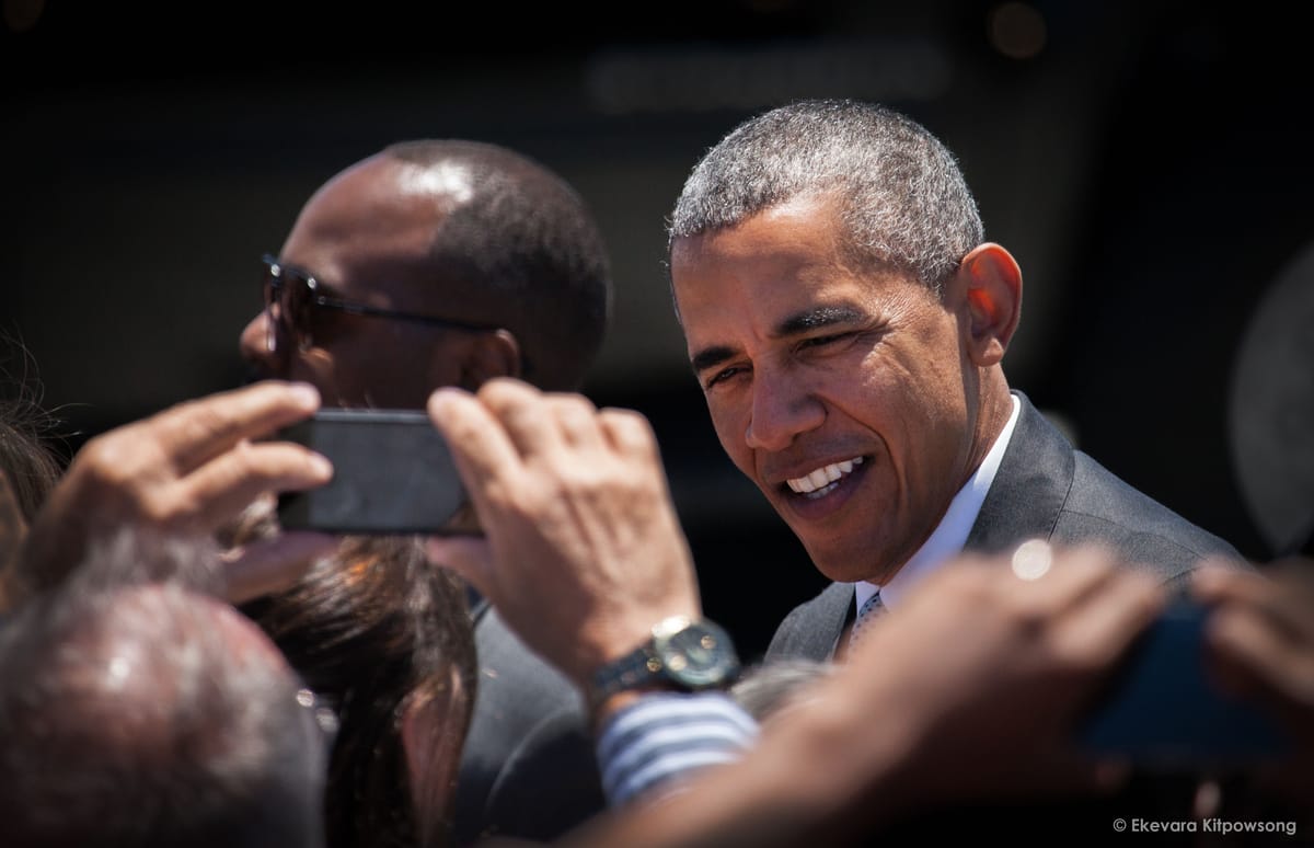 Guardsman captures President Obama arrival in San Francisco for the U.S Conference of Mayors
