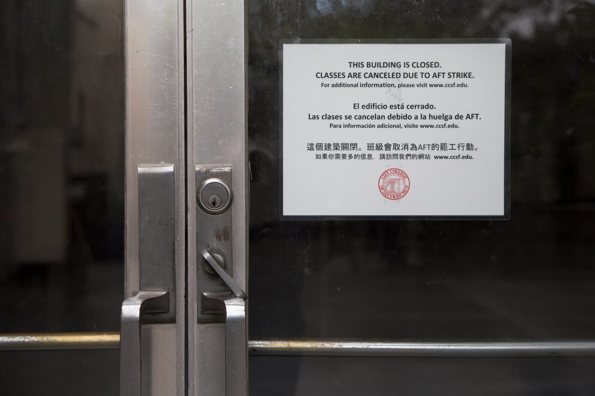 Administration Condemns Strike and Closes College