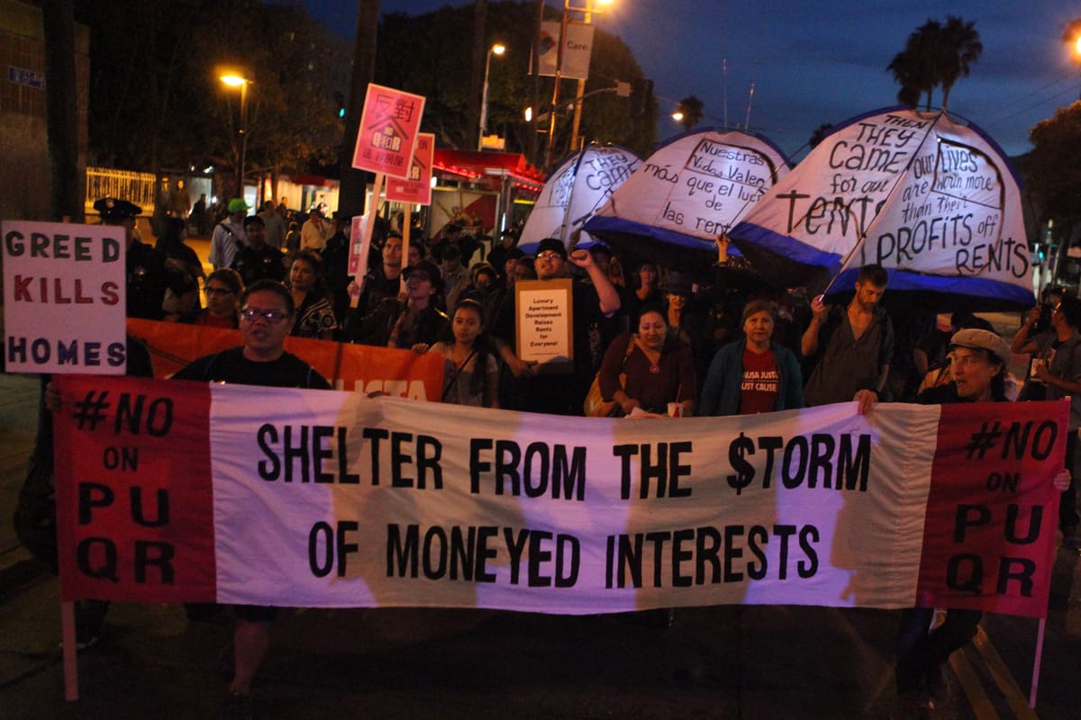 Chants for housing rights drummed through Mission District