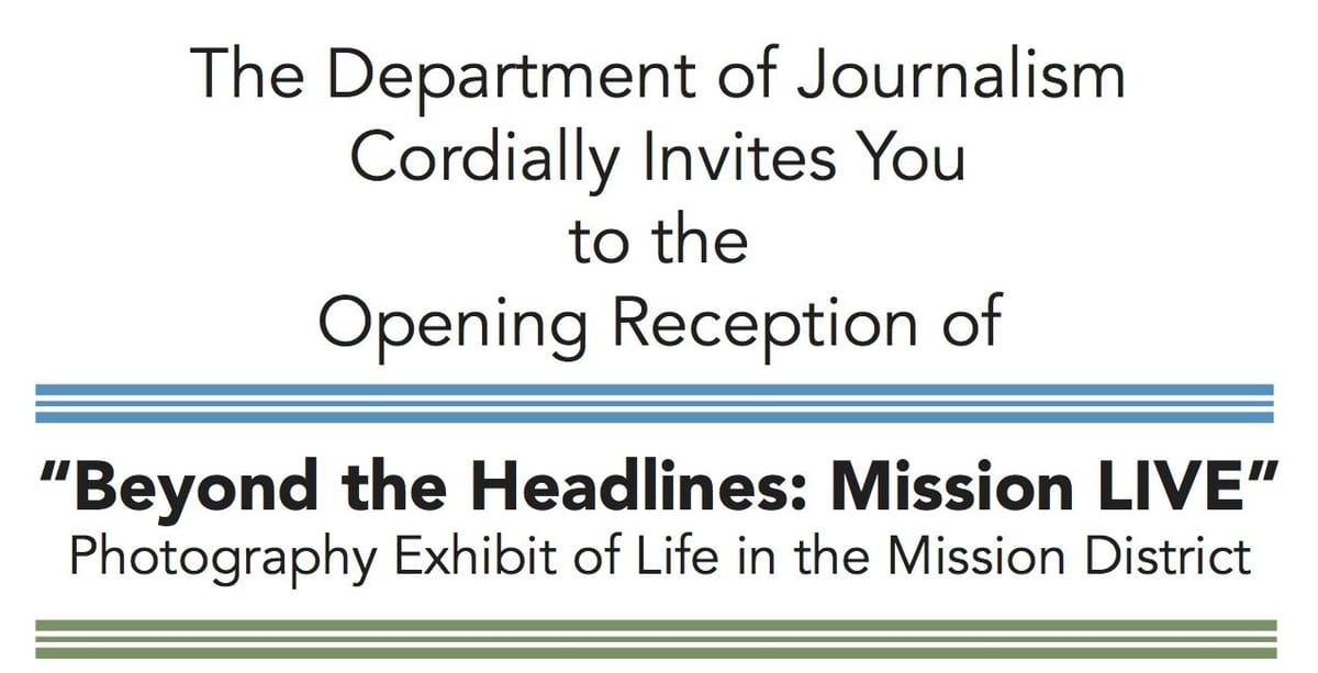 Coming soon: "Beyond the Headlines: Mission LIVE" and screening of "The Other Barrio"