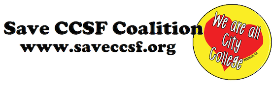 An open letter from Save CCSF Coalition