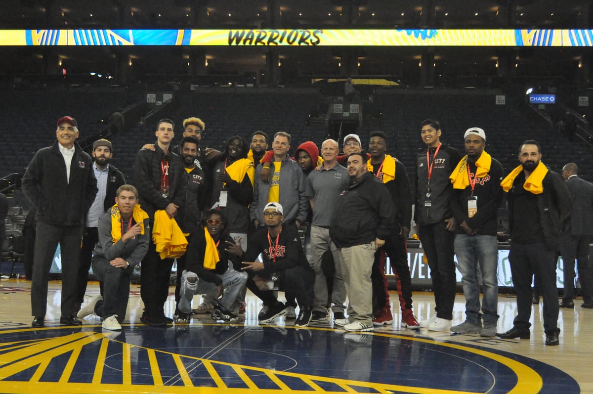 Warriors honor Rams during NBA playoff game