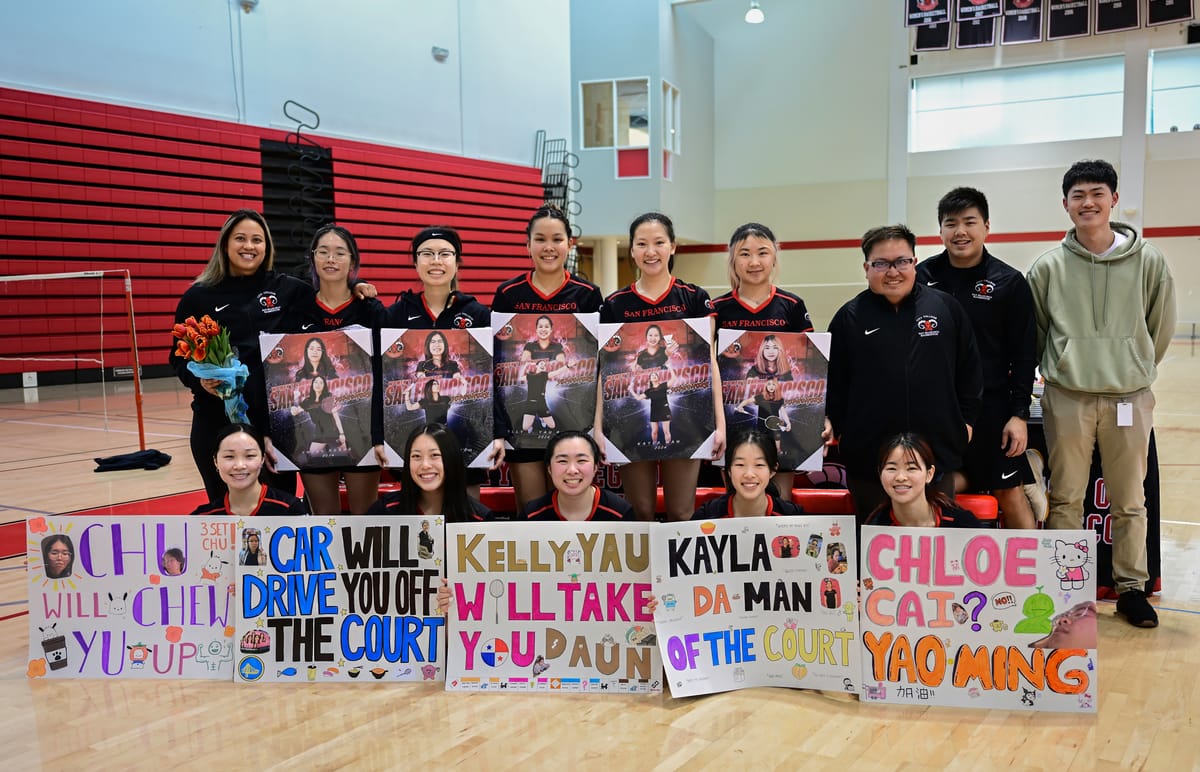 Photos: Undefeated Badminton Team Dominate Fresno on Sophomore Night