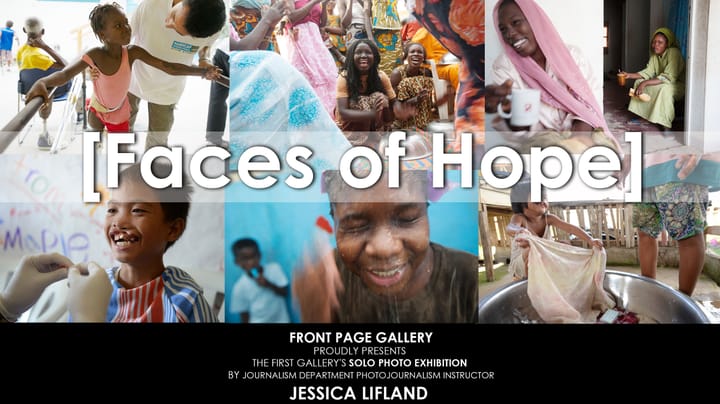 "Faces of Hope" Solo Photo Exhibition by Jessica Lifland at Front Page Gallery