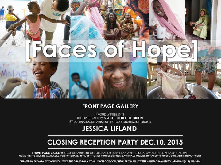 "FACES OF HOPE" Closing Reception Party at Front Page Gallery, Thursday, Dec. 10