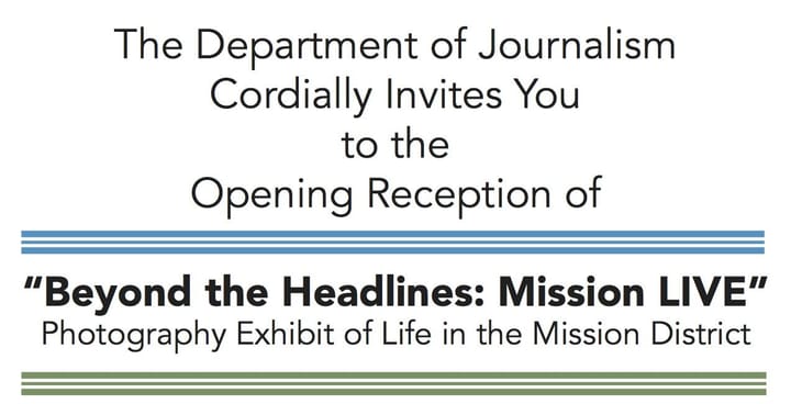 Coming soon: "Beyond the Headlines: Mission LIVE" and screening of "The Other Barrio"