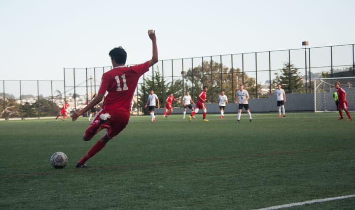 CCSF Men's Soccer team battle, prevail