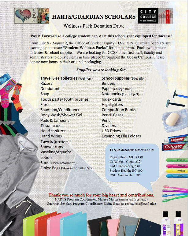 Student Wellness Pack Donation Drive