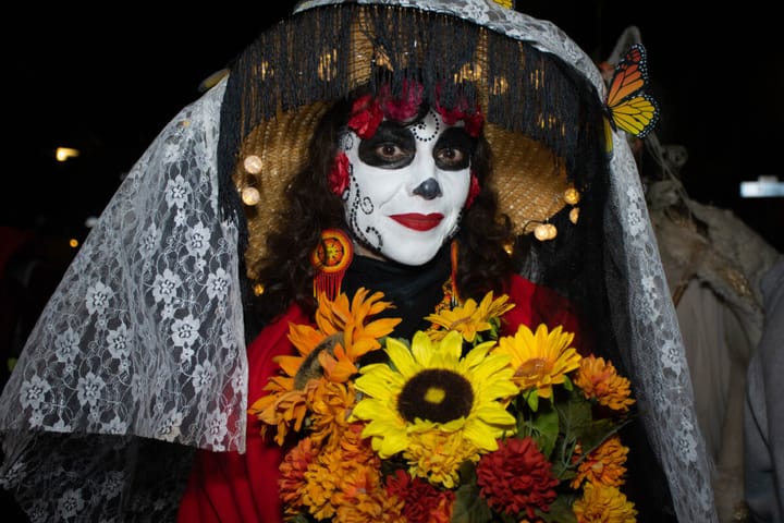 A Celebration Honoring the Day of the Dead Filled The Mission Streets in San Francisco