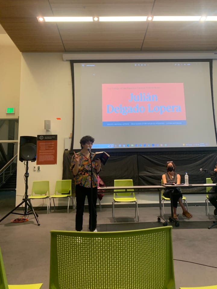 Creative Writer Julián Delgado Lopera Visits City College