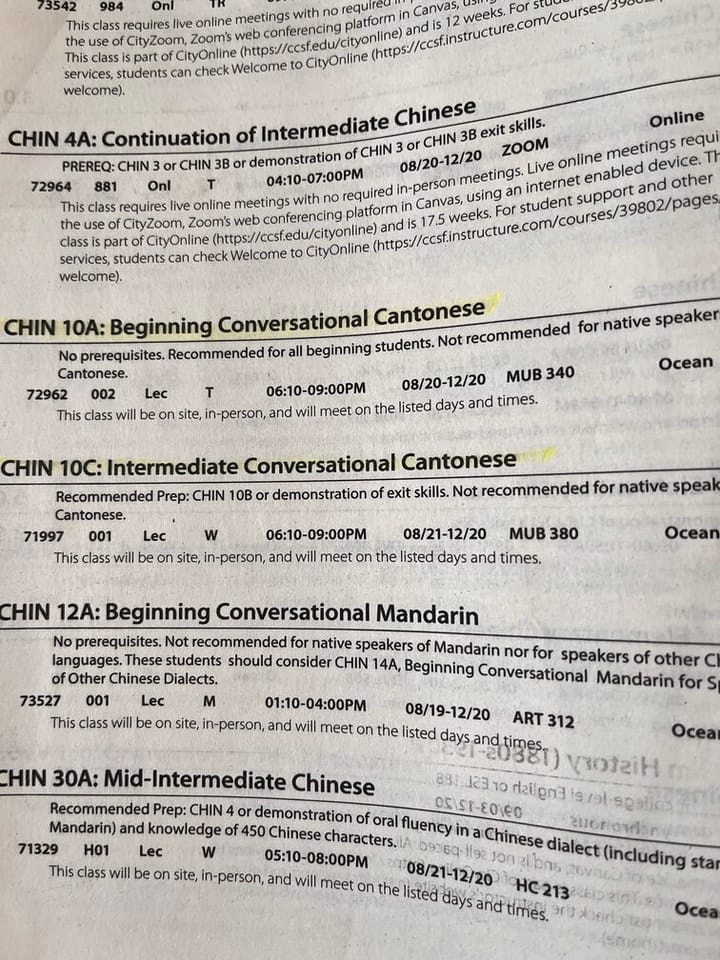 Proposed Cantonese Certificate Program has so far Failed to Translate