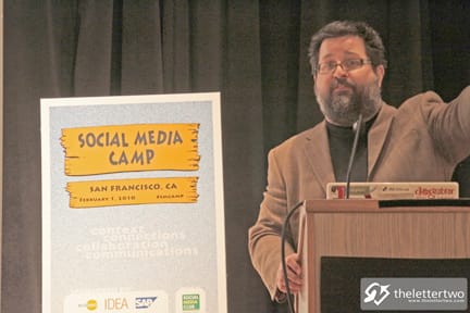 Chris Allen_web Christopher Allen leads a discussion about social media and higher education during Social Media Camp on Feb. 1. COURTESY OF KENNETH YEUNG
