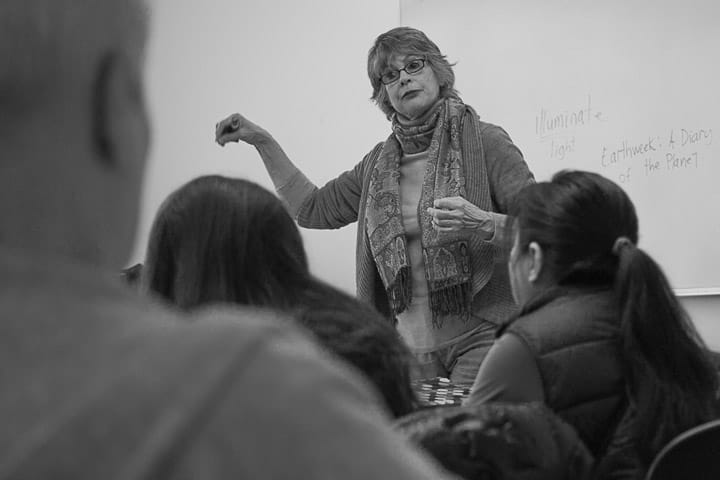 Instructor Tina Martin teaches her ESL class, Tuesday, March 4, 2014, at Ocean campus. Photo by Elisa Parrino/The Guardsman