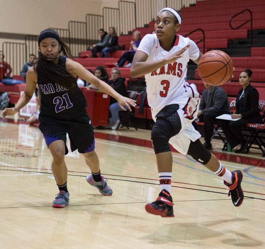 City College Women's Basketball defeats San Jose City College 67-48. Feb. 6, 2015. Photo by Khaled Sayed