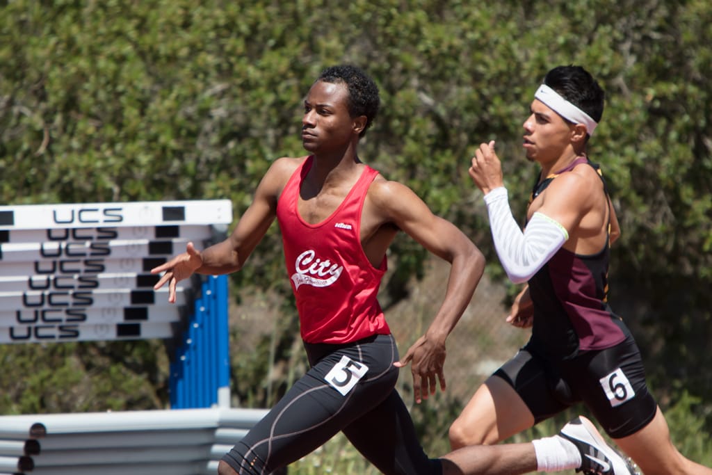 Rams’s Track and Field, Maurice Compton Invitational Oakland, Sat., Apr. 10. Photo by Peter Wong 