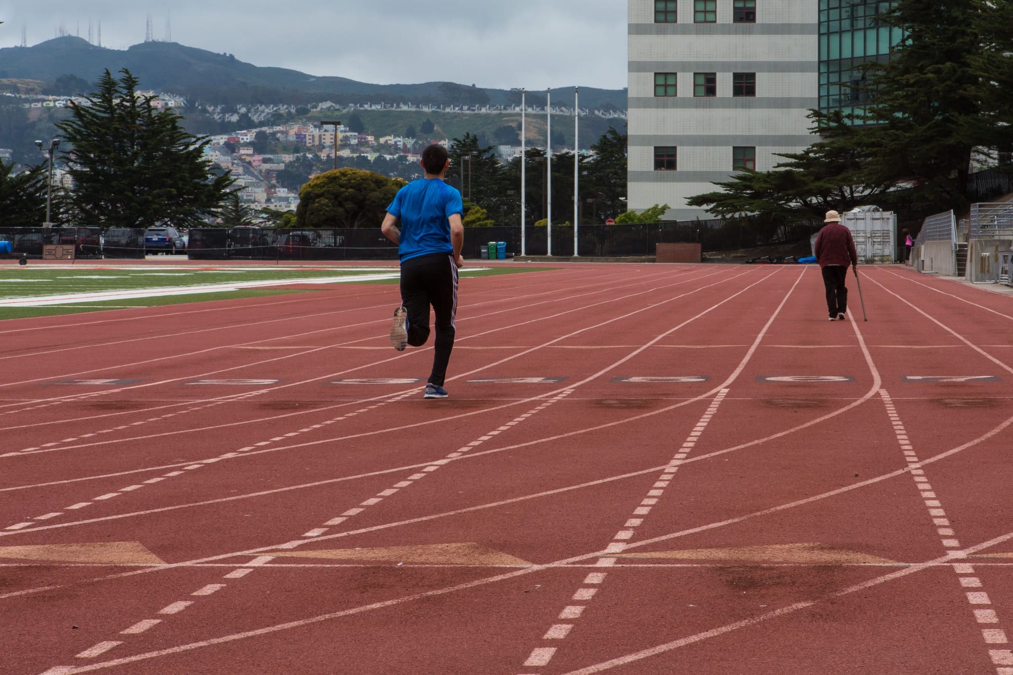 The Ram's Football field at City College Ocean Campus. (Photo by Khaled Sayed) 