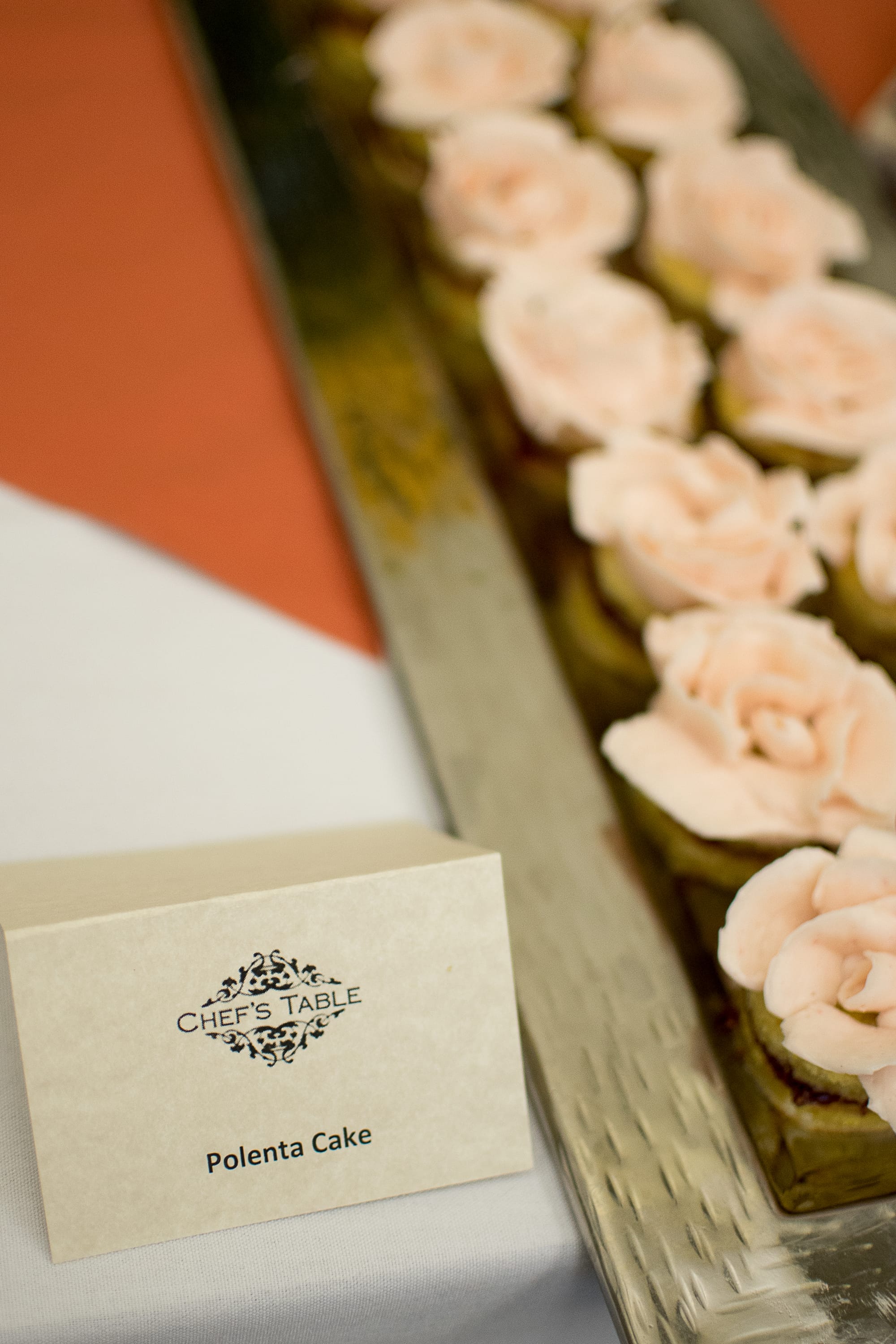 Polenta cakes at the Rosenberg Library. Photo taken Sept. 23, 2017 by Otto Pippenger.