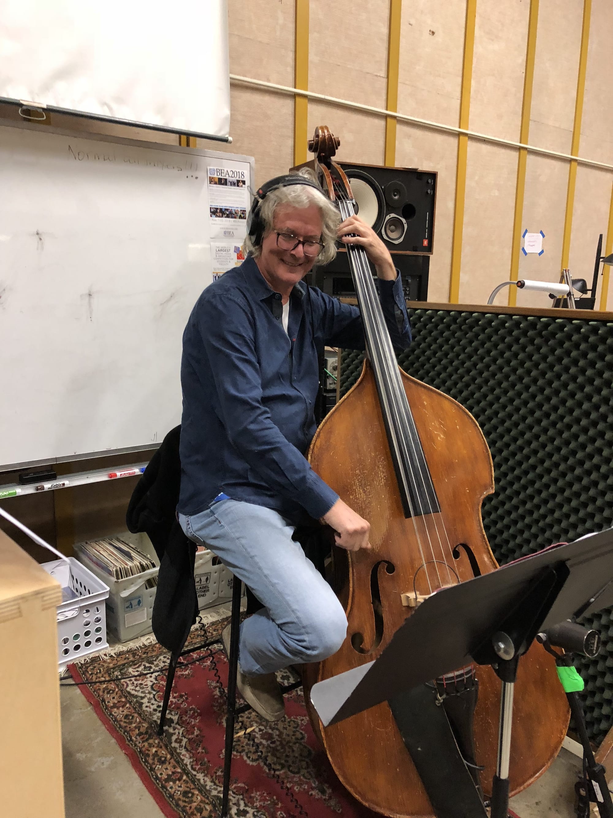 Simon Planting on Bass. Photo by Dana Jae Labrecque.