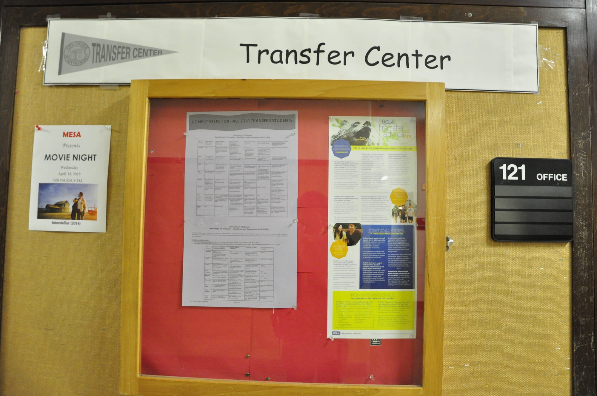 Outside of the Transfer Center. Photo by Lisa Martin/The Guardsman.