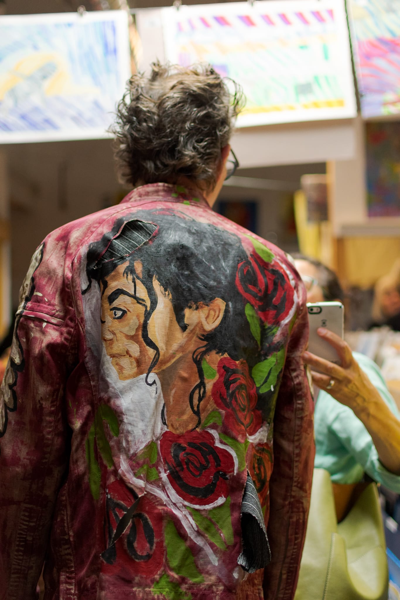 City College student JD Green pays tribute to Michael Jackson through the leather Thriller Bomber Jacket at the Fabulate fashion show. Thursday, Sept. 20, 2018. Photo by Cliff Fernandes/The Guardsman Download permissions 